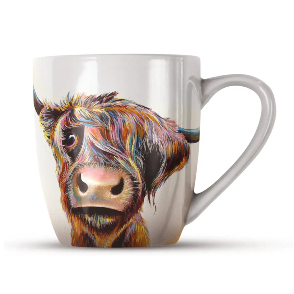 Adam Barsby's - Highland Cow China Mug