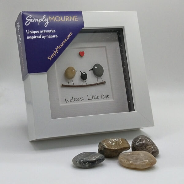 Simply Mourne Welcome Little One Pebble Box Frame