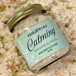 Calming Botanical Bath Salts | Patchouli & Lime