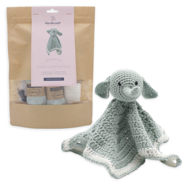 DIY Crochet Kit - Cuddle Cloth Elephant - Hardicraft