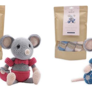 DIY Crochet Kit - Daisy Mouse - Eddy Mouse - Hardicraft