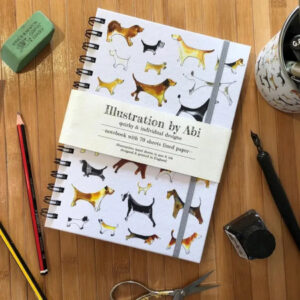 Dogs Design Hardback Notebook - Illustration by Abi