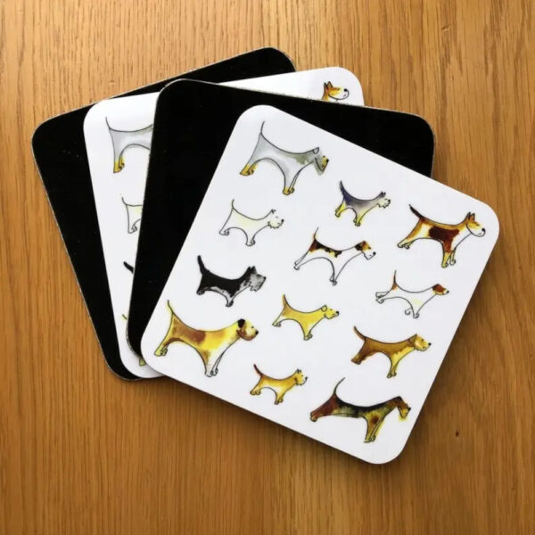Terrier Coasters - Illustration by Abi
