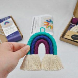 Macramallama Bright & Bold Small Macrame Rainbow Craft Kit
