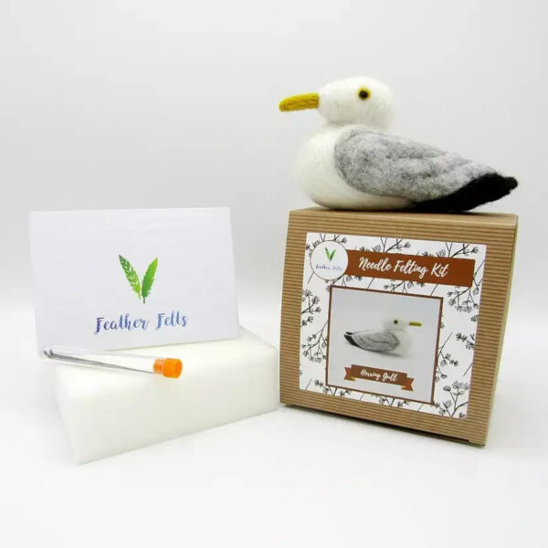 Feather Felts Herring Gull Needle Felting Kit