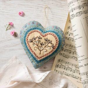 Corinne Lapierre Embroidered Heart Craft Kit