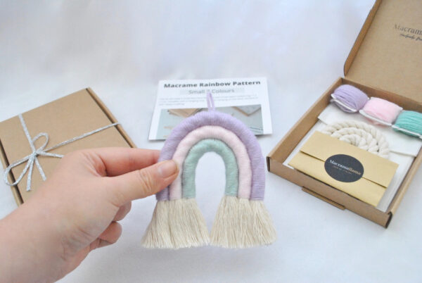 Macramallama Macrame Rainbow Kit - Pastel Unicorn