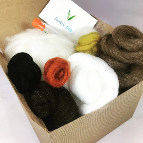 Feather Felts Spotty Owl Needle Felting Kit