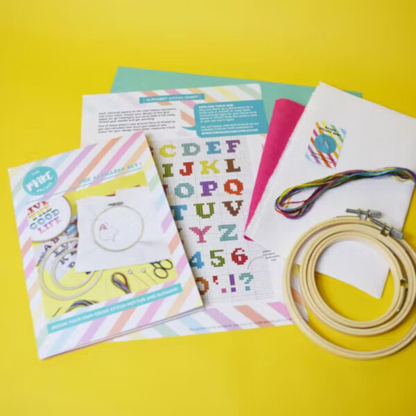 Alphabet Cross Stitch Kit by The Make Arcade