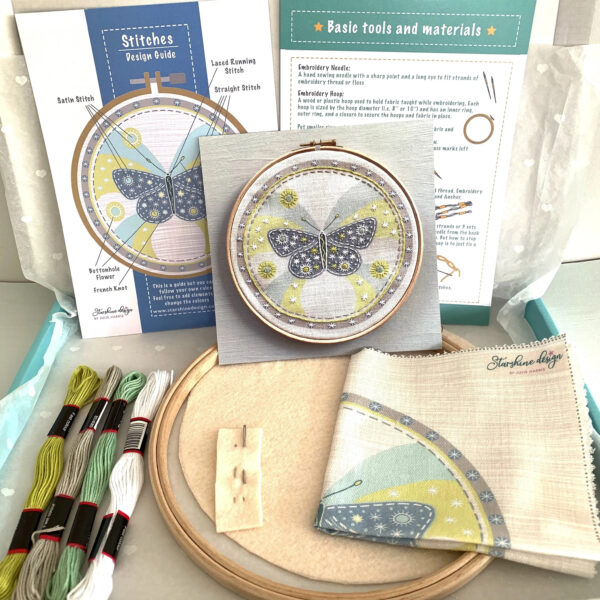Butterfly Embroidery Kit by Starshine Design