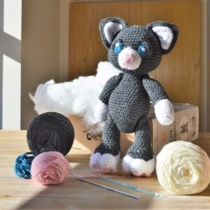 Charlie Kitten Crochet Kit from The Knitty Critters