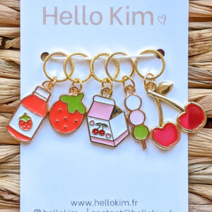 Delicacies Stitch Marker Rings by Hello Kim
