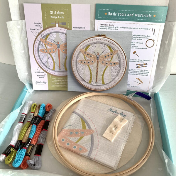 Dragonfly Embroidery Kit by Starshine Design