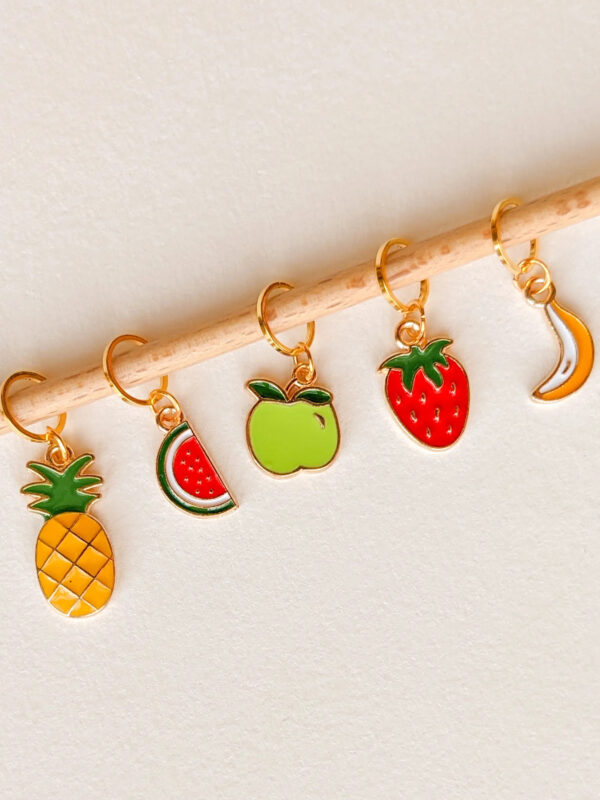 Fruity Stitch Marker Rings by Hello Kim