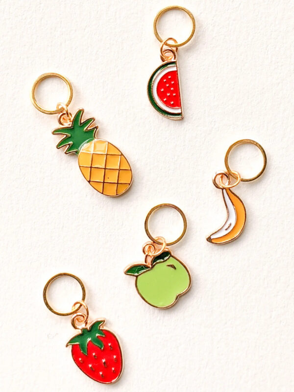Fruity Stitch Marker Rings by Hello Kim