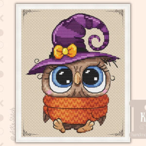Halloween Owl Cross Stitch Kit by AKxStitch