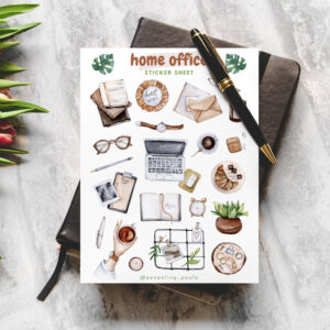 Home Office Sticker Sheet by Penpaling Paula