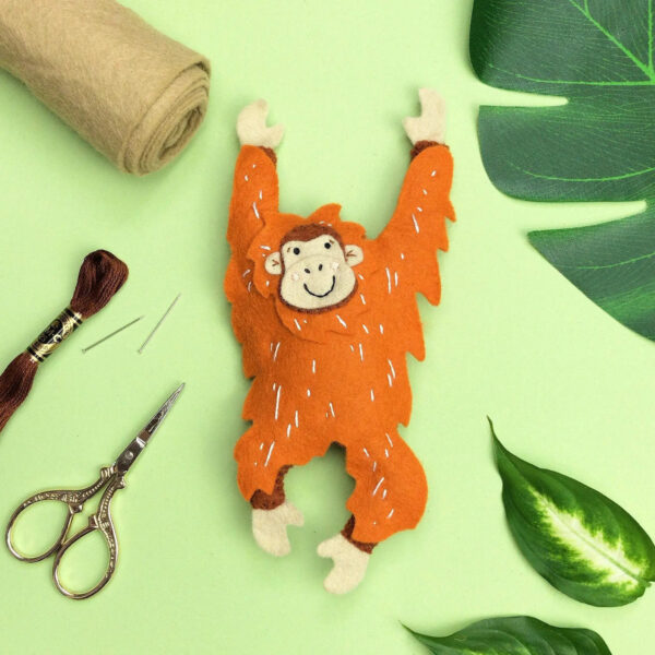 Otis the Orangutan Felt Sewing Kit by Bea Kind