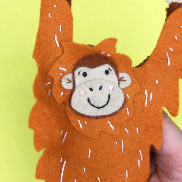 Otis the Orangutan Felt Sewing Kit by Bea Kind