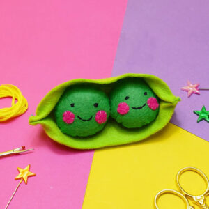 Pea Pod Felt Sewing Kit by The Make Arcade