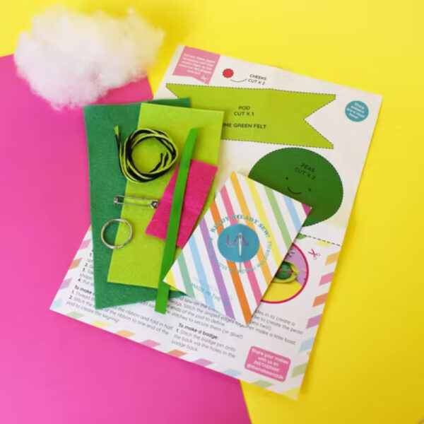 Pea Pod Felt Sewing Kit by The Make Arcade