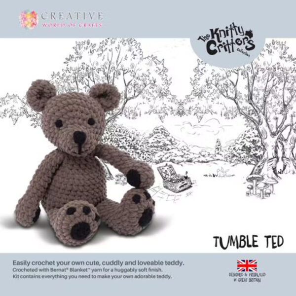 Tumble Ted Crochet Kit from The Knitty Critters