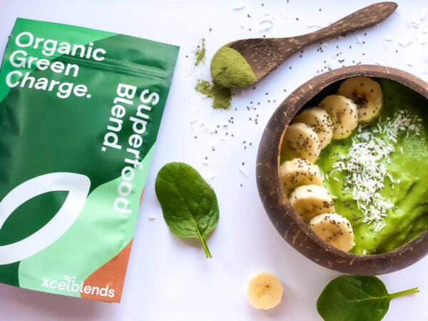 Healthxcel Blends Organic Green Charge Superfood Powder