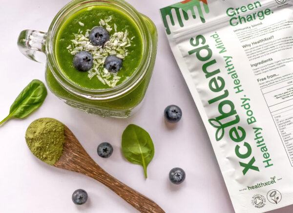 Healthxcel Blends Organic Green Charge Superfood Powder