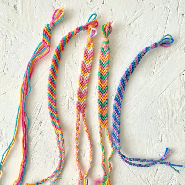 Classic Friendship Bracelet Kit from the Sewcial Circle.