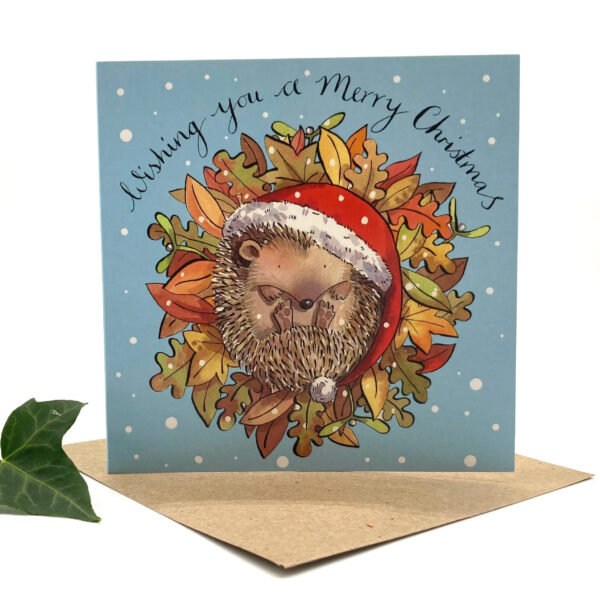 Hedgehog Christmas Cards - Pack of 5