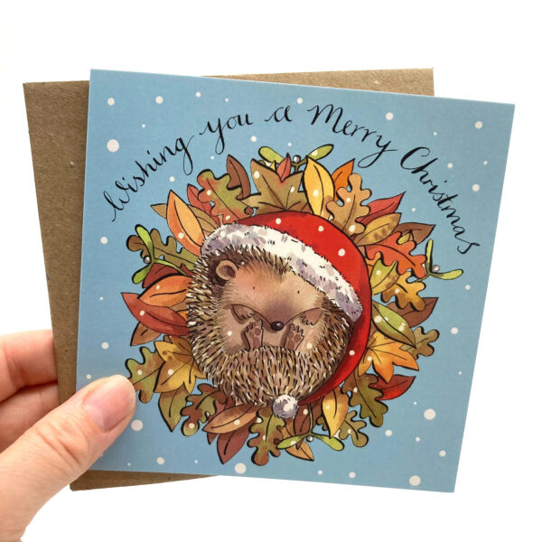 Hedgehog Christmas Cards - Pack of 5