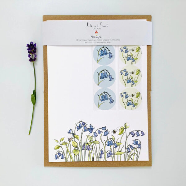 Writing Set - Bluebells Design from Ink and Snail