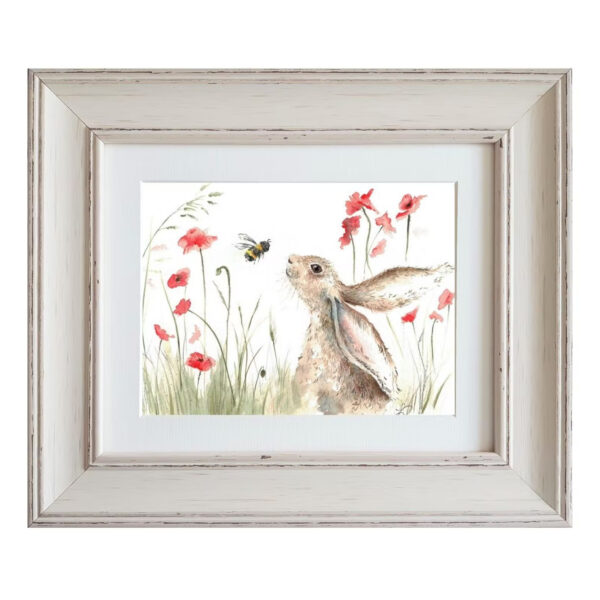 Bee Lovely Small Framed Print by Love Country by Sarah Reilly