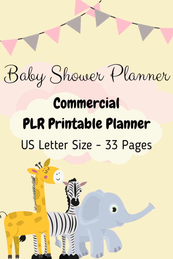 Baby Shower PLR Planner Template