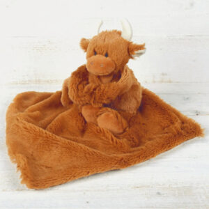 Scottish Highland Coo Soft Toy Baby Soother