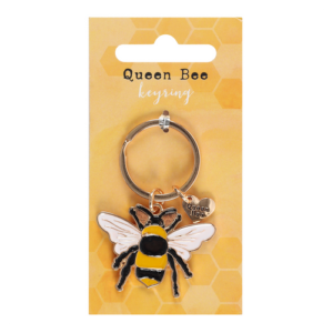 Queen Bee Enamel Keyring