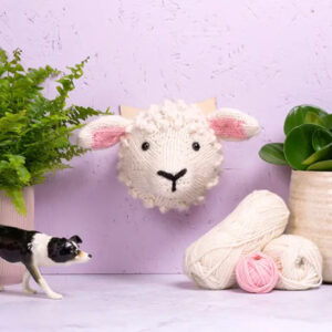 Mini Sheep Head Knitting Kit