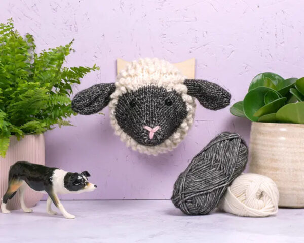 Mini Shropshire Sheep Head Knitting Kit