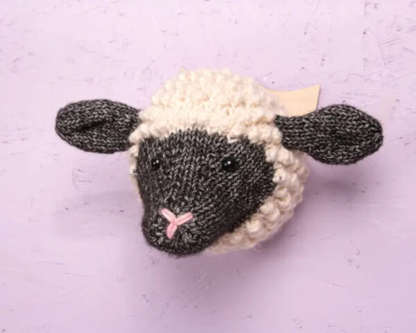 Mini Shropshire Sheep Head Knitting Kit by Sincerely Louise